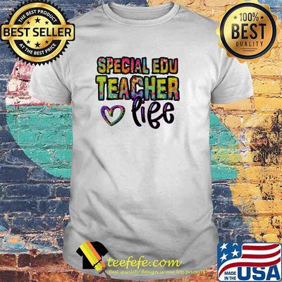 Special Education Teacher Life Heart Watercolor Shirt