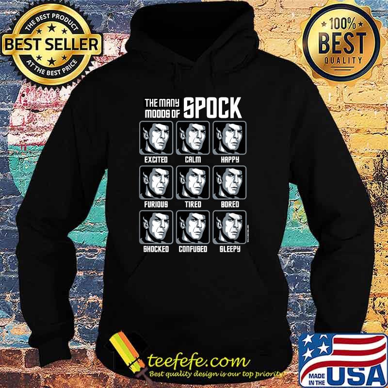 Star Trek Spock Moods T-Shirt Hoodie Star Trek Spock Moods T-Shirt Hoodie