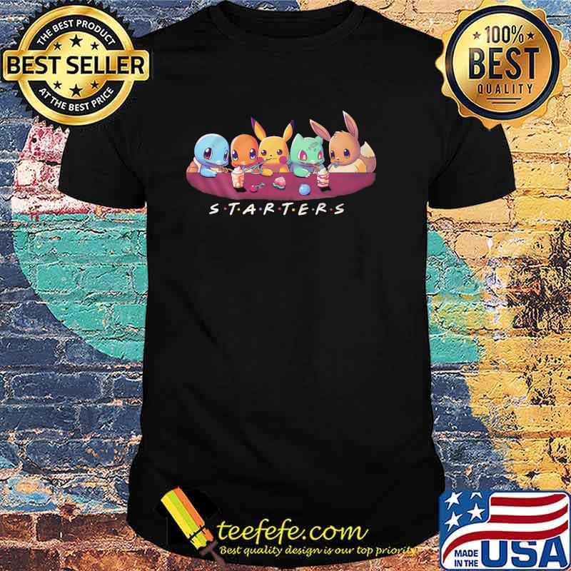 Starters pokemon cartoon shirt Starters pokemon cartoon shirt