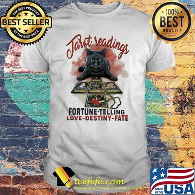 Tarot Reading Fortune Telling Love Destiny Fate Cat Shirt