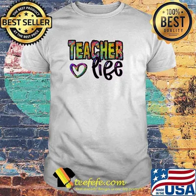 Teacher Life Heart Watercolor Shirt