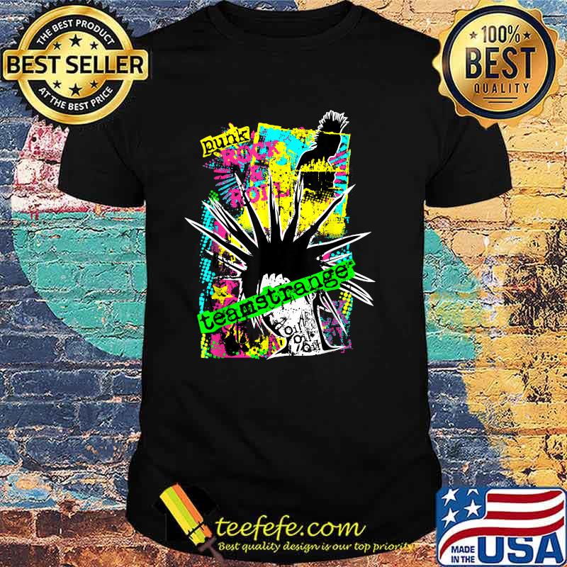 Teamstrange Punk Rock & Roll Oi Rocking Design T-Shirt