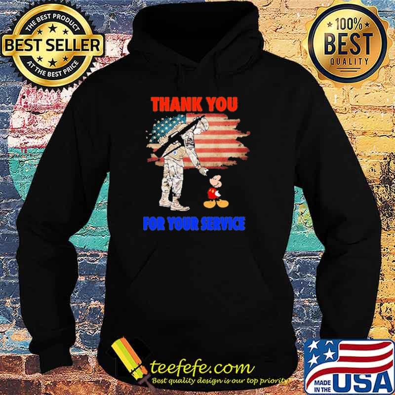 Thank you for your service veteran and mickey american flag s Hoodie Thank you for your service veteran and mickey american flag s Hoodie