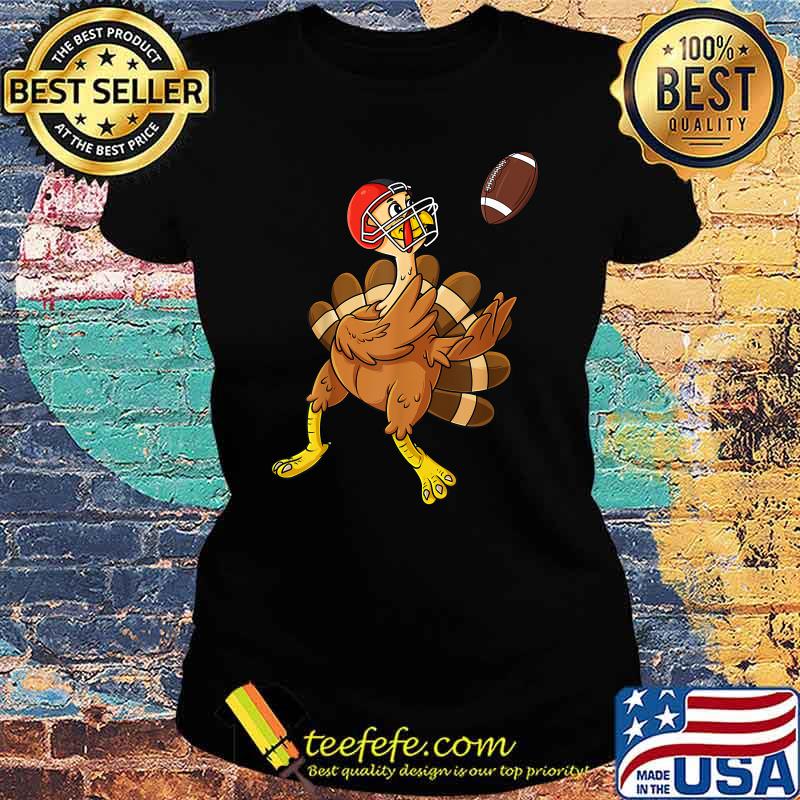 Thanksgiving Turkey Wide Receiver Football Shirt Ladies tee Thanksgiving Turkey Wide Receiver Football Shirt Ladies tee