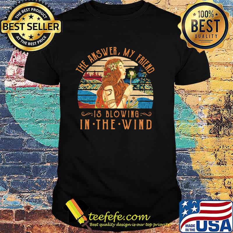 The answer my friend is blowing in the wind vintage shirt