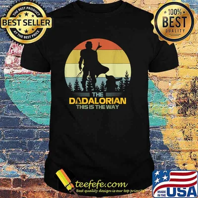 The Dadalorian This Is The Way Father's Day Vintage T-Shirt