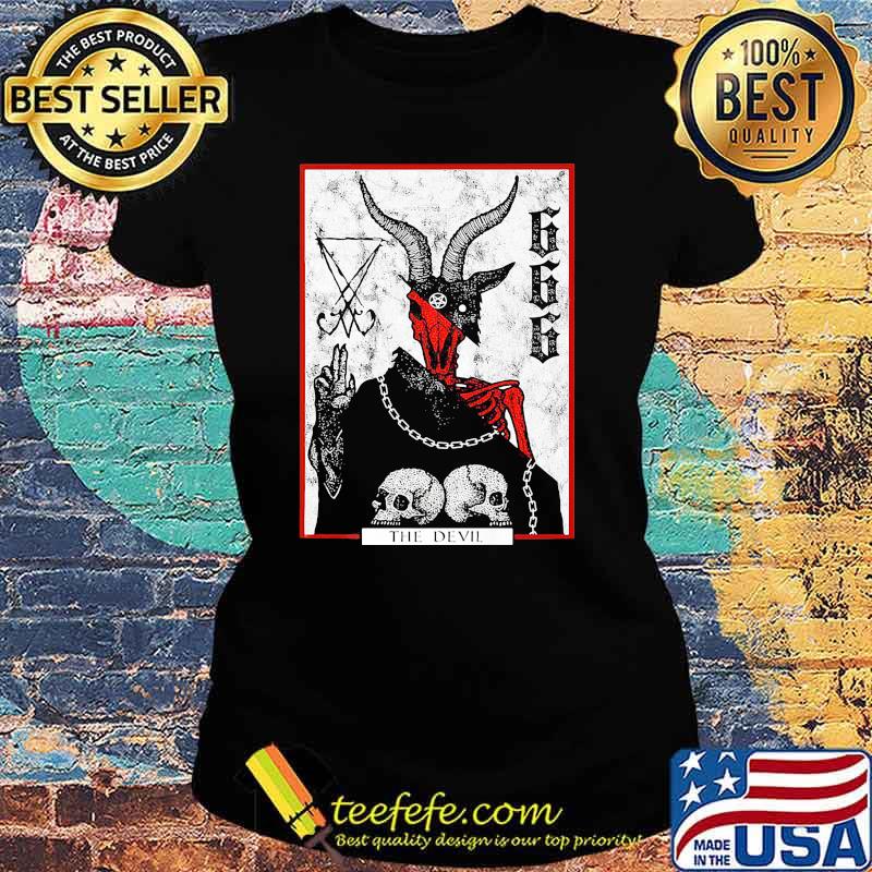 The devil skull satan logo Ladies tee The devil skull satan logo Ladies tee
