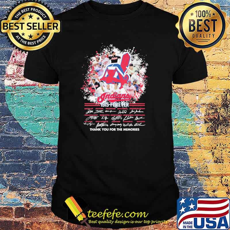 The Indians 1915 Forever Thank You For The Memories Shirt