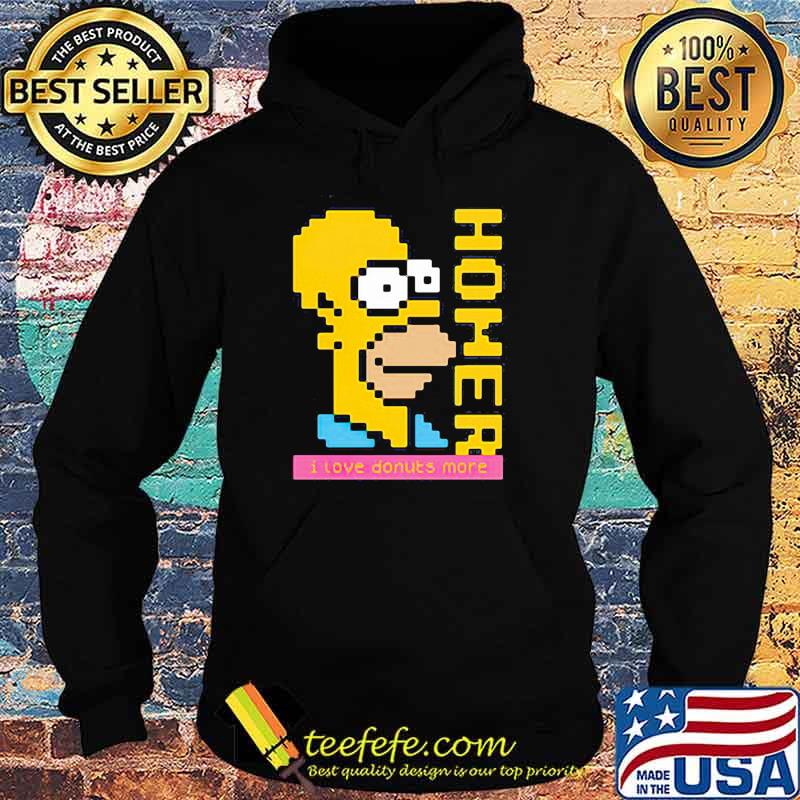 The Simpson Homer Love Donuts Pixel Shirt Hoodie The Simpson Homer Love Donuts Pixel Shirt Hoodie