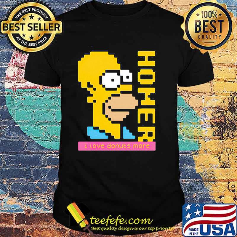 The Simpson Homer Love Donuts Pixel Shirt