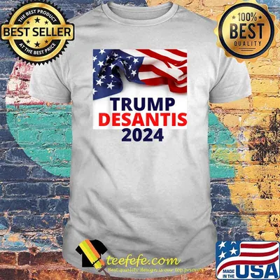 Trump Desantis 2024 American Flag Shirt
