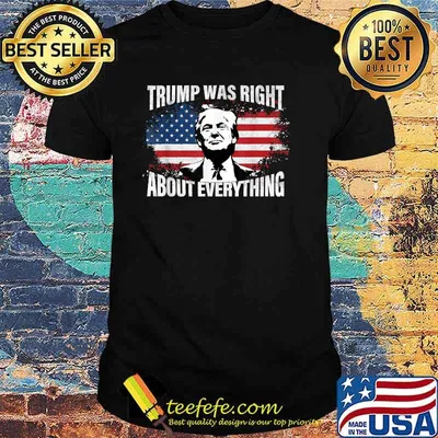 Trump Was Right About Everything American Flag T-Shirt