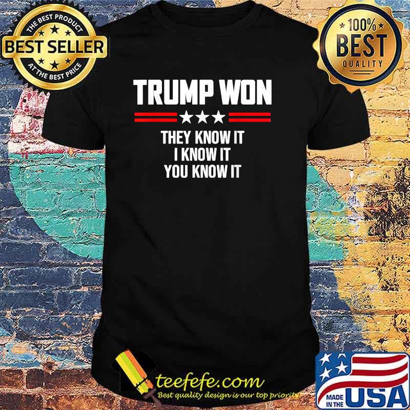 Trump won they know it i know it you know it shirt