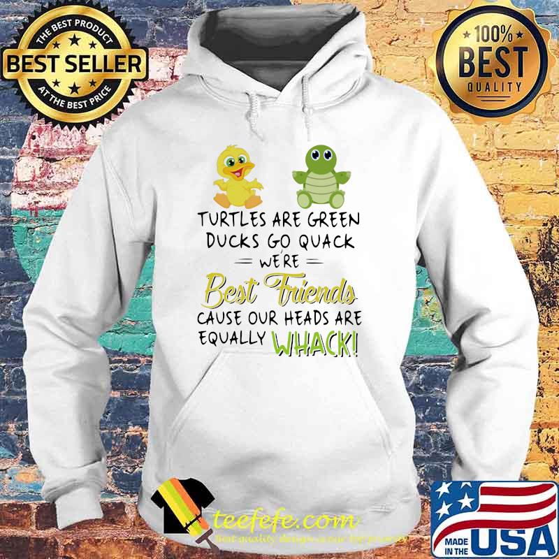 Turtles Are Green Ducks Go Quack We're Best Friends Cause Our Heads Are Equally Whack Shirt Hoodie Turtles Are Green Ducks Go Quack We're Best Friends Cause Our Heads Are Equally Whack Shirt Hoodie