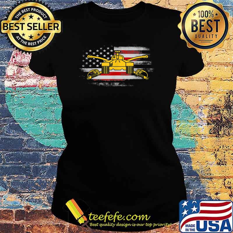 US Army Armor Branch Insignia Military Tank Veteran Tanker American Flag T-Shirt Ladies tee US Army Armor Branch Insignia Military Tank Veteran Tanker American Flag T-Shirt Ladies tee