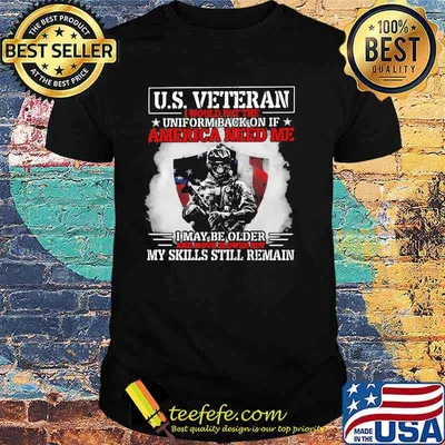 US Veteran I Would Put The Uniform Back On If America Need Me Shirt