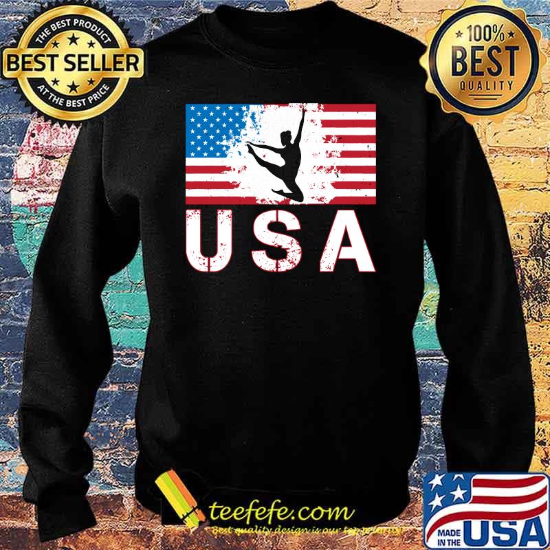 USA Gymnastics American flag T-Shirt Sweater USA Gymnastics American flag T-Shirt Sweater