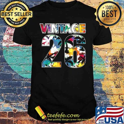 Vintage 1926 Limited Edition 95th Birthday Watercolor T-Shirt