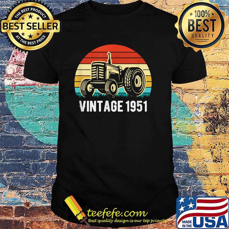 Vintage 1951 Farm Tractor 70th Birthday T-Shirt