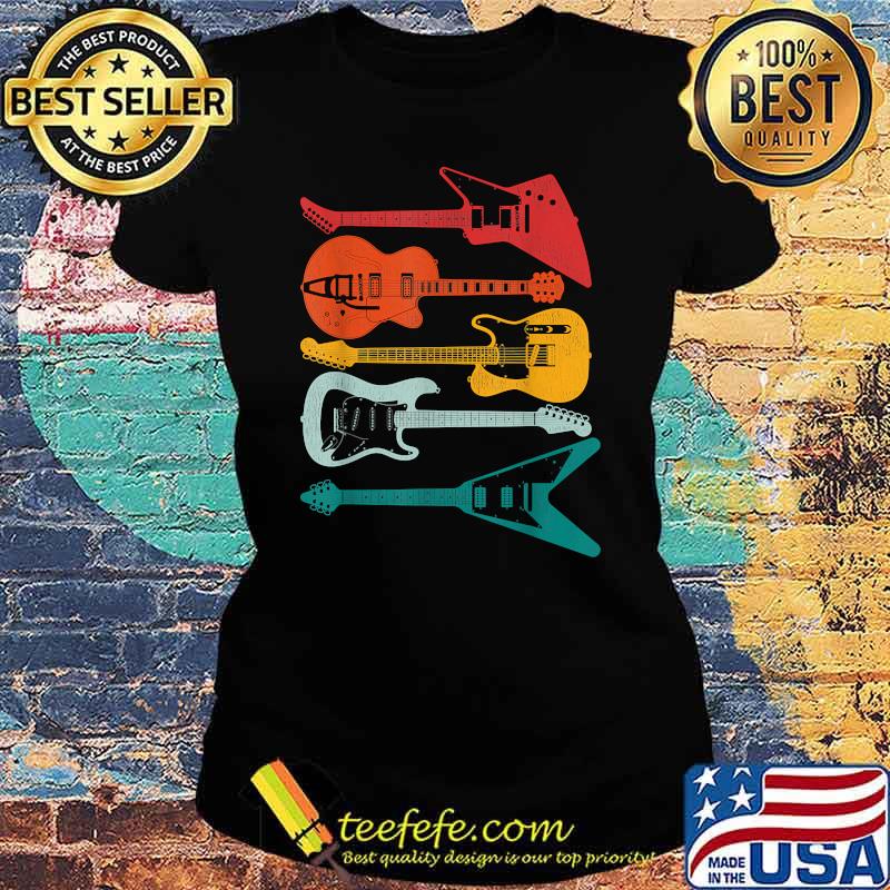 Vintage Guitar Player Guitarist Shirt Ladies tee Vintage Guitar Player Guitarist Shirt Ladies tee