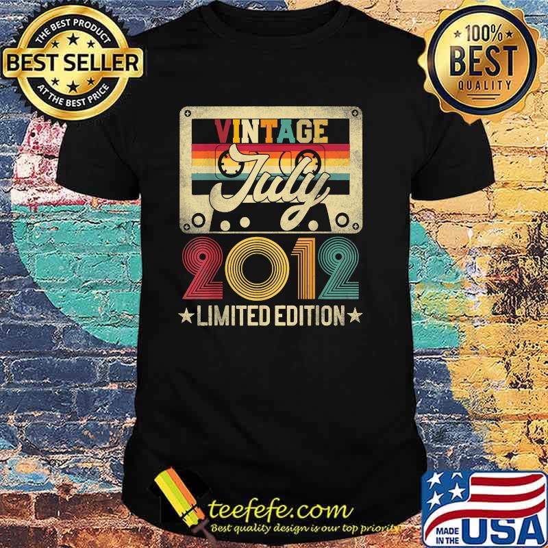 Vintage July 2012 Limited Edition 9th Birthday T-Shirt
