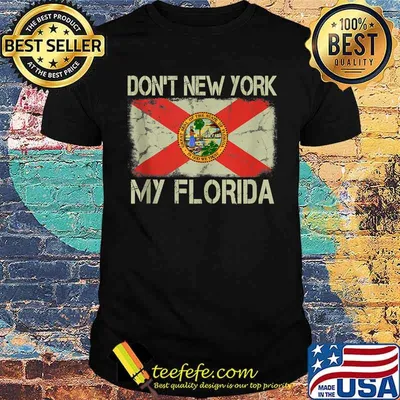 Vintage State Flag Don't New York My Florida Shirt