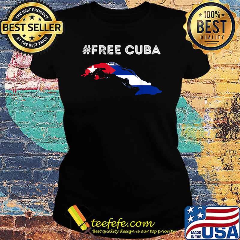 Viva Cuba Libre Freedom for Cubans T-Shirt Ladies tee Viva Cuba Libre Freedom for Cubans T-Shirt Ladies tee