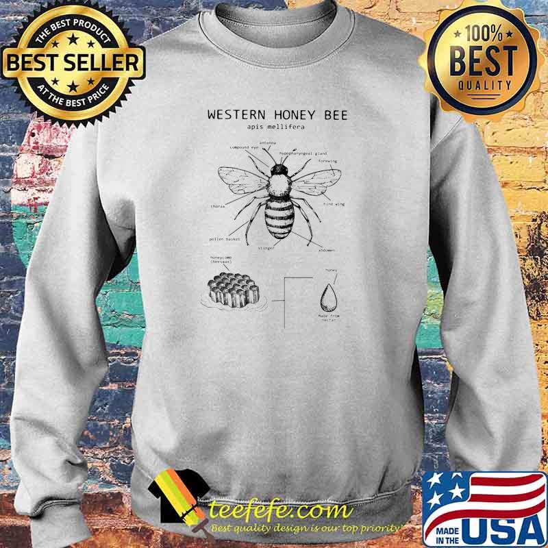 Western Honey Bee Apis Mellifera Shirt Sweater Western Honey Bee Apis Mellifera Shirt Sweater