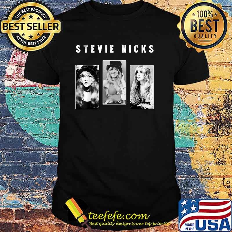 White and Black Stevies Classic Art Nicks Rock Music Costume T-Shirt