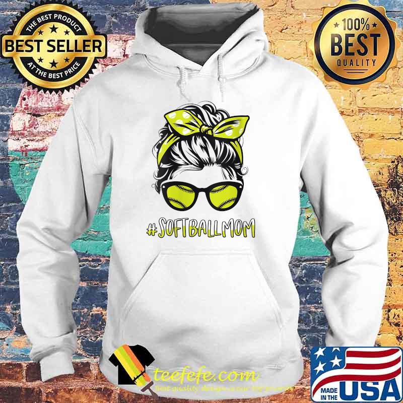 Womens Softball Player Mom Softball Mothers Day Messy Bun Shirt Hoodie Womens Softball Player Mom Softball Mothers Day Messy Bun Shirt Hoodie