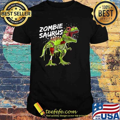 Zombie Saurus Halloween Dinosaur T Rex Zombie T-Shirt
