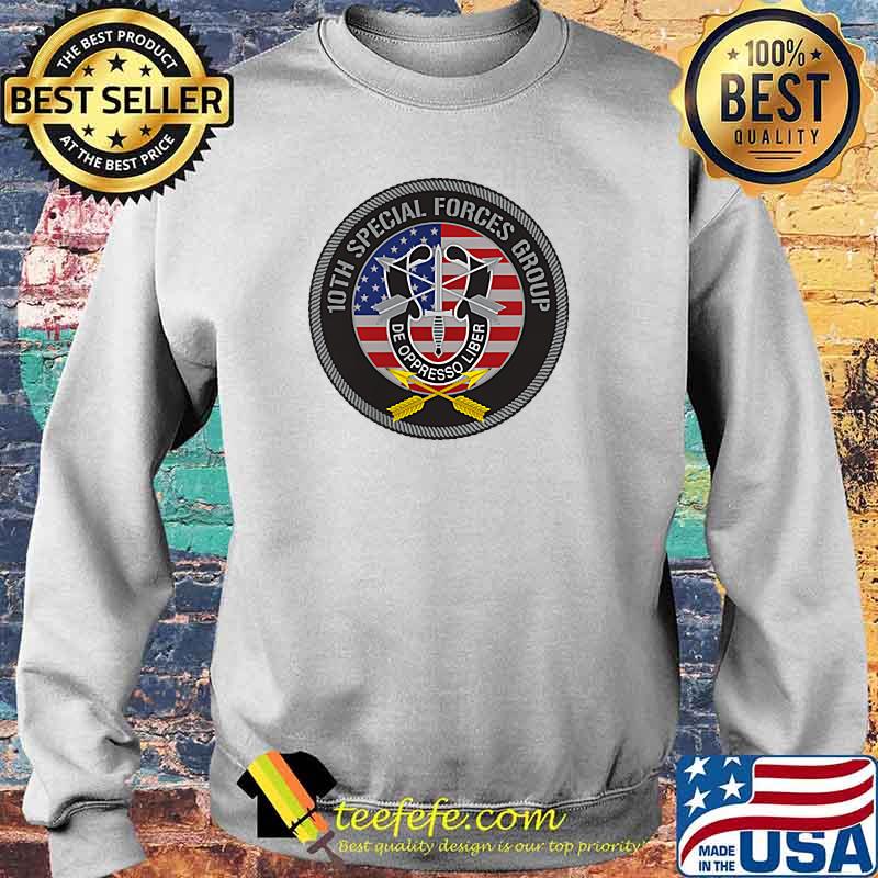 10th Special Forces Group American Flag T-Shirt Sweater 10th Special Forces Group American Flag T-Shirt Sweater