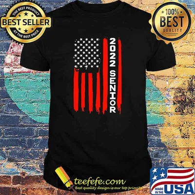 2022 senior american flag shirt
