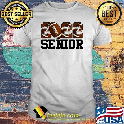 2022 Senior Football Senior Football Lover Graduation Day T-Shirt