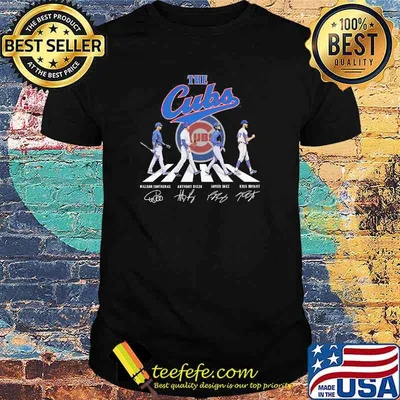 Abbey road the cubs signatures shirt