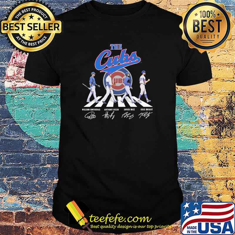 Abbey road the cubs signatures shirt