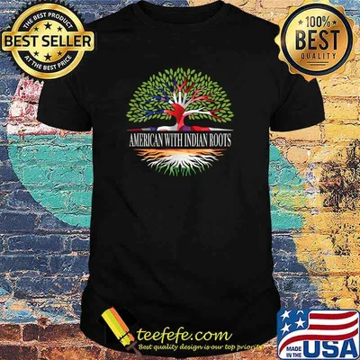 American with Indian Roots Tree T-Shirt