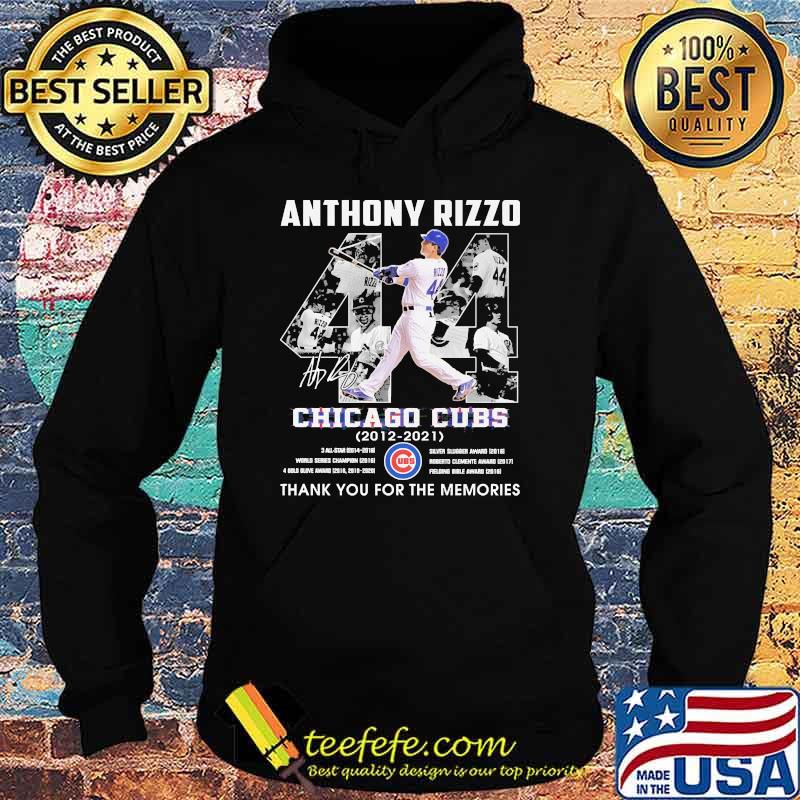 Anthony rizzo chicago cubs 2012 2021 thank you for the memories signature Hoodie Anthony rizzo chicago cubs 2012 2021 thank you for the memories signature Hoodie