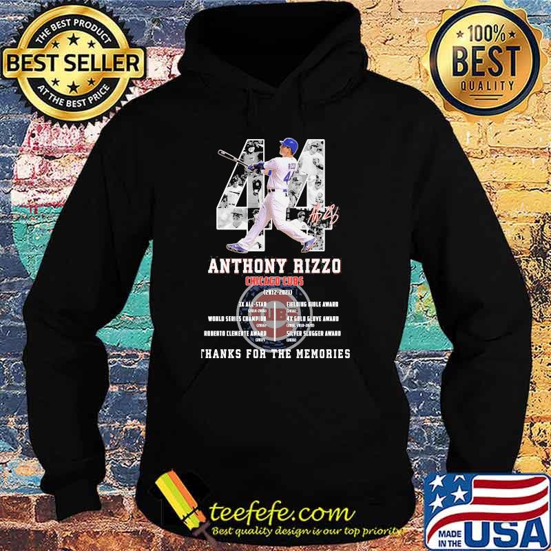 Anthony rizzo chicago cubs thanks for the memories signature Hoodie Anthony rizzo chicago cubs thanks for the memories signature Hoodie