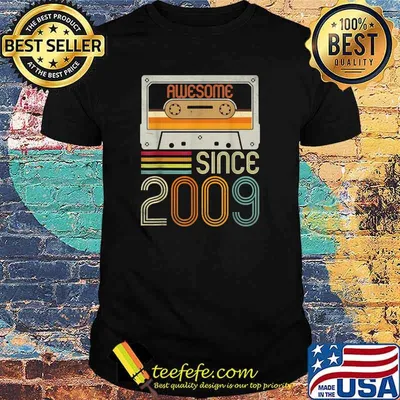 Awesome Since 2009 12th Birthday Vintage T-Shirt