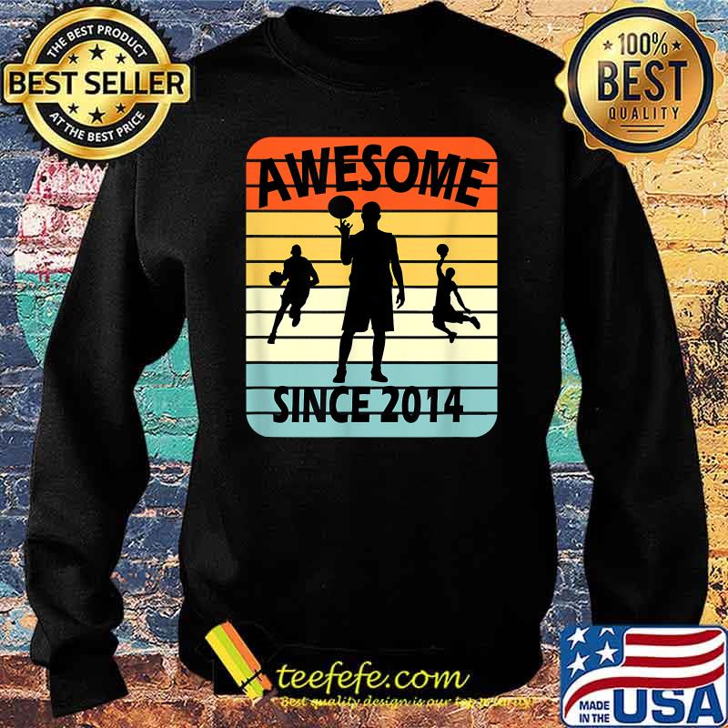 Awesome Since 2014 Age 7 Vintage T-Shirt Sweater Awesome Since 2014 Age 7 Vintage T-Shirt Sweater