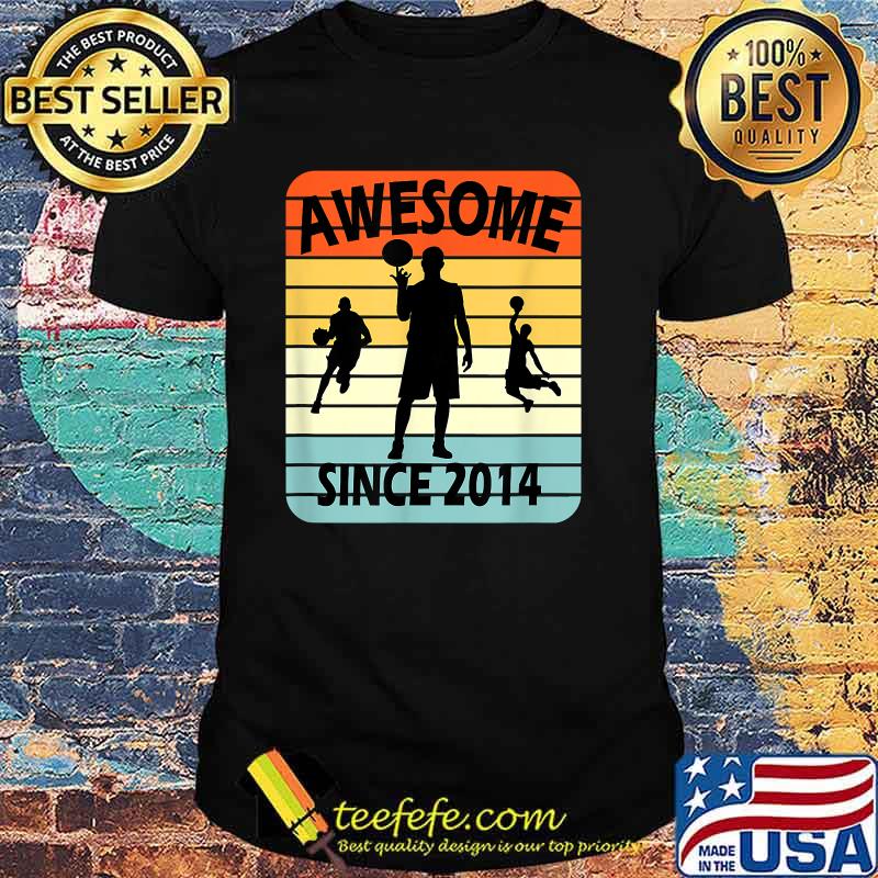 Awesome Since 2014 Age 7 Vintage T-Shirt Awesome Since 2014 Age 7 Vintage T-Shirt