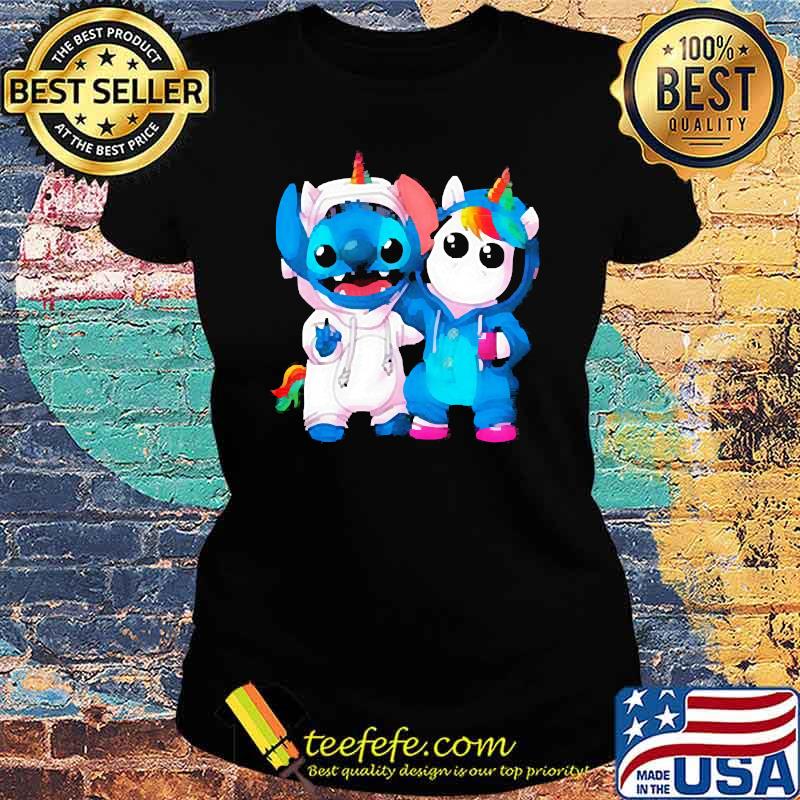 Baby stitch and unicorn s Ladies tee Baby stitch and unicorn s Ladies tee
