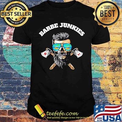 Barbe junkies skull glasses beach shirt