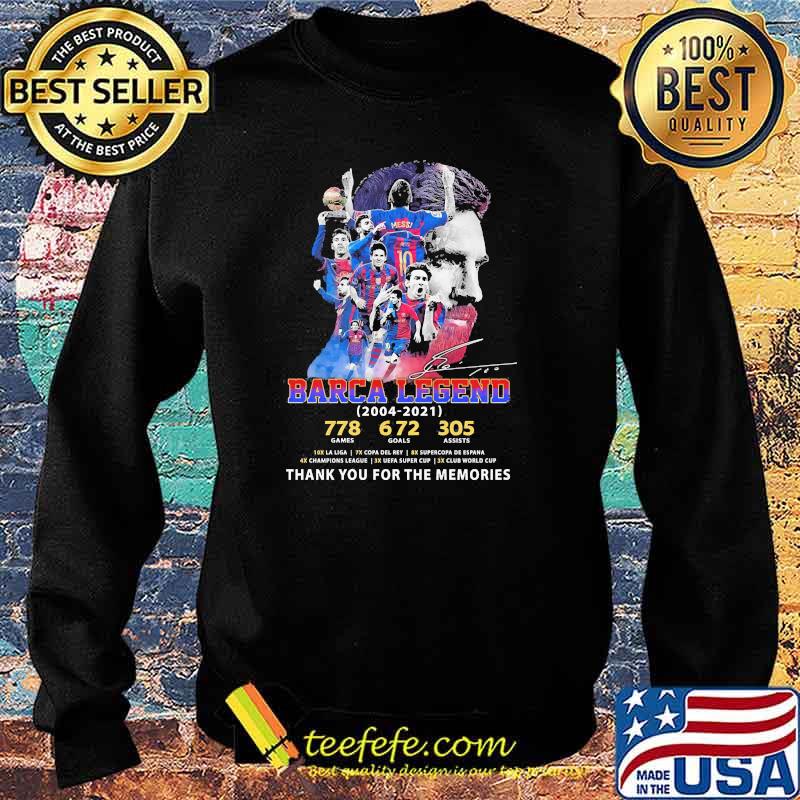 Barca legend messi 2004 2021 thank you for the memories Sweater Barca legend messi 2004 2021 thank you for the memories Sweater