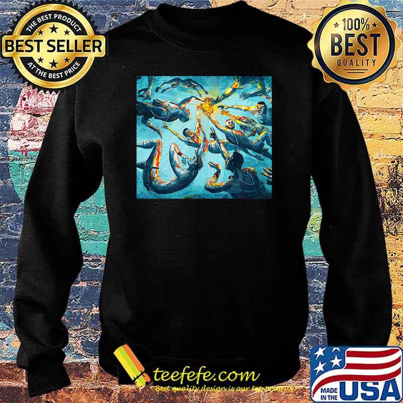 Basketball underwater design fireball T-Shirt Sweater Basketball underwater design fireball T-Shirt Sweater