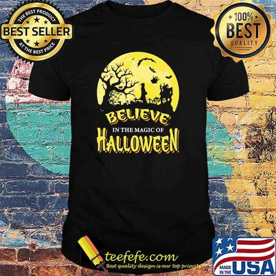 Believe in the magic of halloween moon shirt