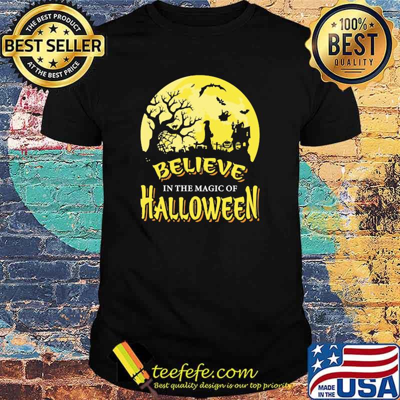 Believe in the magic of halloween moon shirt