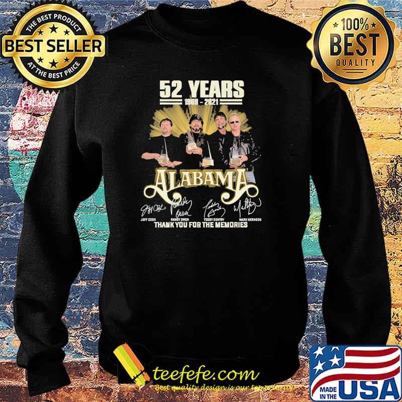 Best 52 years 1969 2021 alabama thank you for the memories signatures s Sweater Best 52 years 1969 2021 alabama thank you for the memories signatures s Sweater