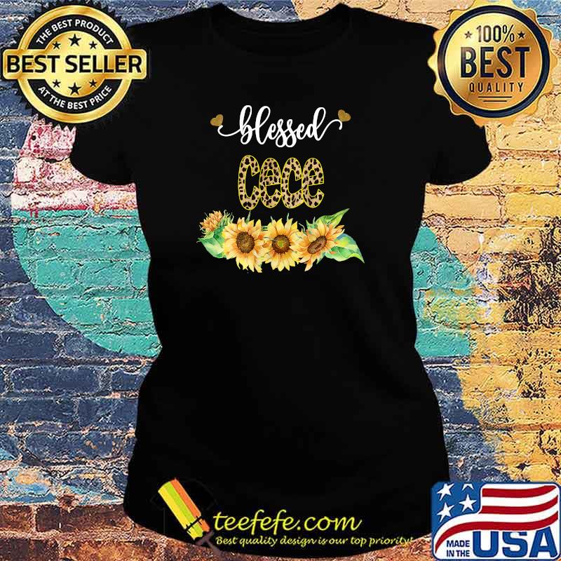 Blessed Cece Leopard Sunflowers Halloween T-Shirt Ladies tee Blessed Cece Leopard Sunflowers Halloween T-Shirt Ladies tee
